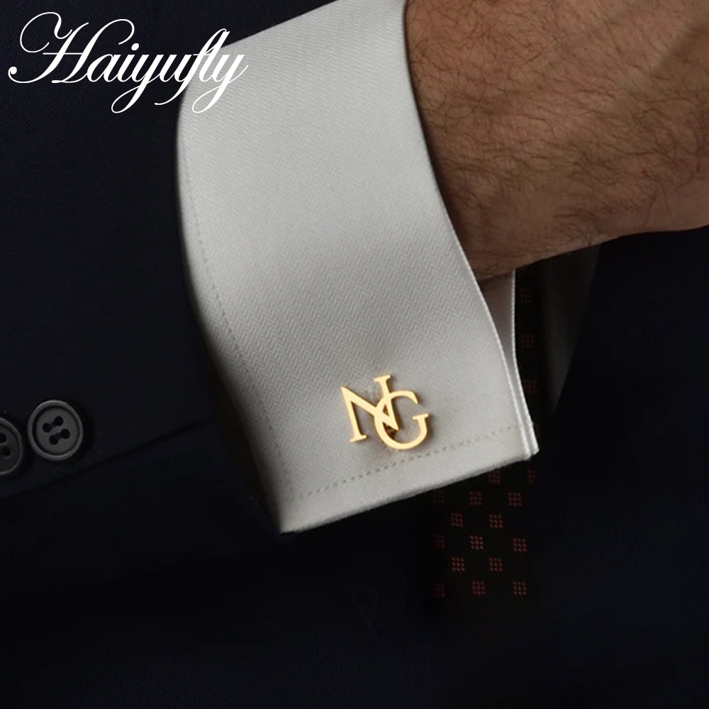Men'S Grooming Gifts - Haiyufly-أزرار أكمام اسم مخصص للعريس ،