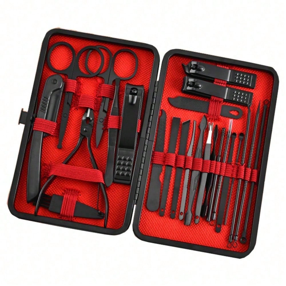 Mens Grooming Box - طقم مانيكير وباديكير احترافي 8/24 قطعة،