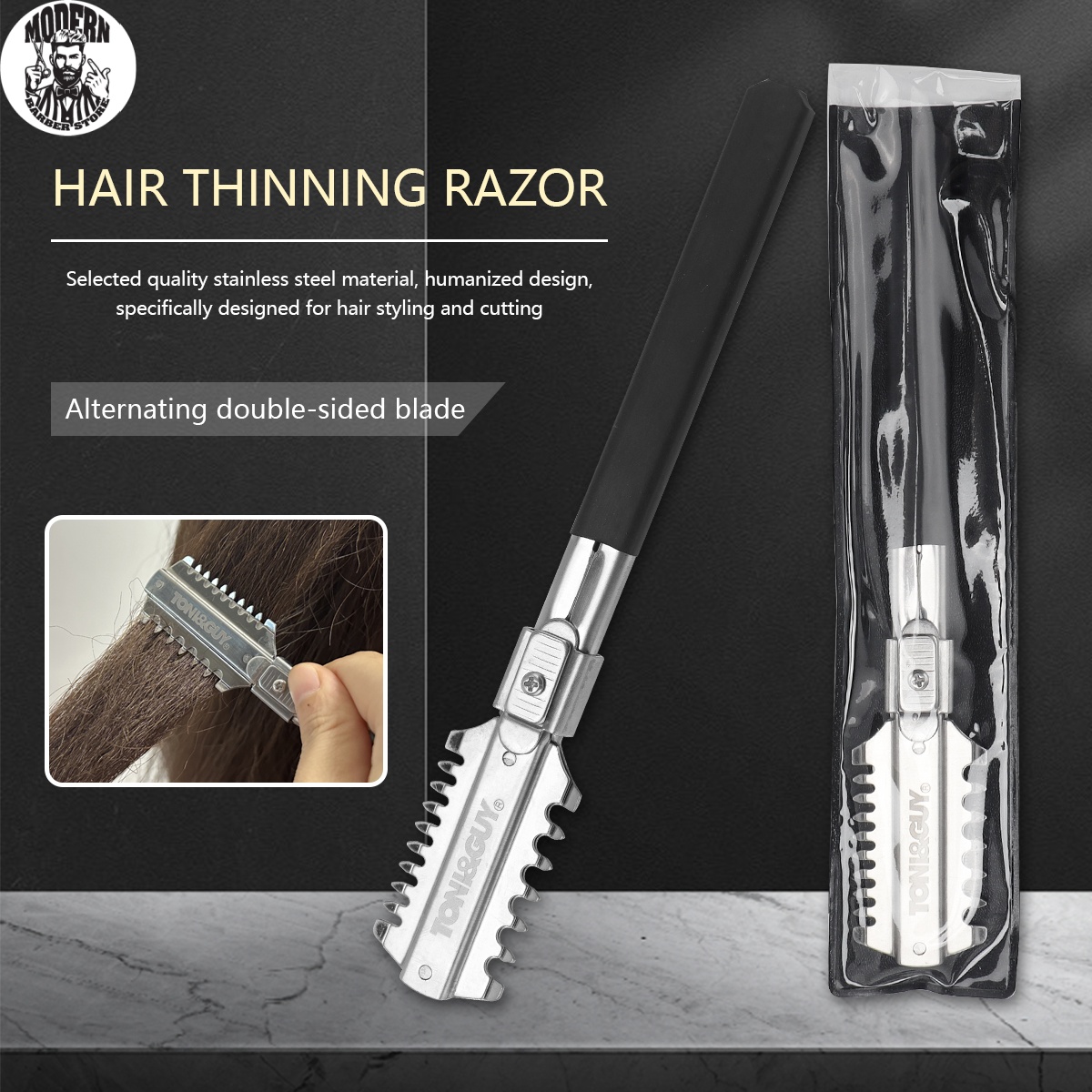 Grooming Men'S Hair - شفرات حلاقة مزدوجة الحواف للصالونات، أدوات