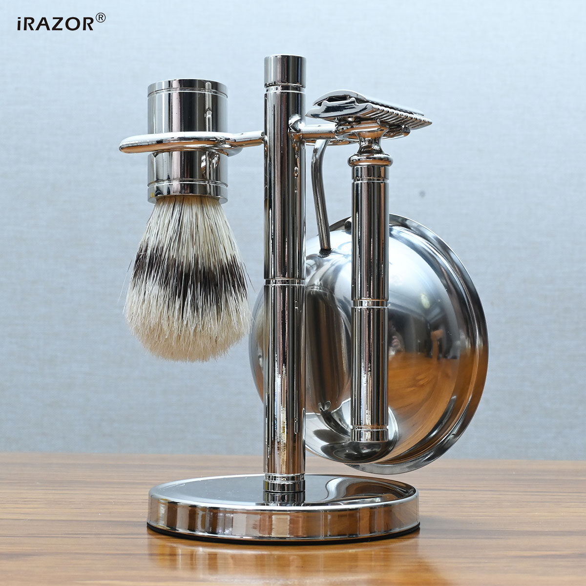 Mens Vintage Grooming Kit - مجموعة أدوات حلاقة آمنة لإزالة الشعر