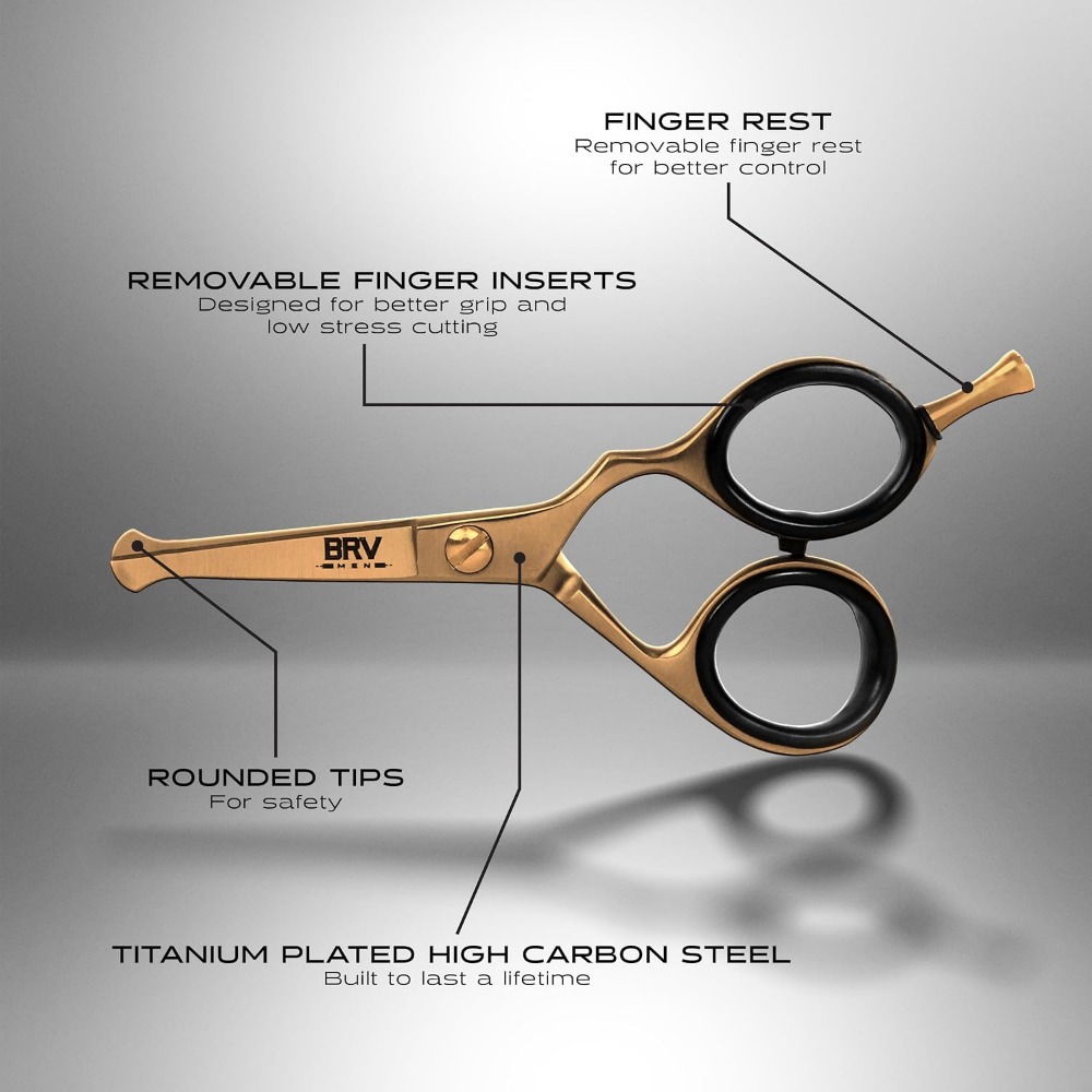 مقص تشذيب صغير برأس مستدير للر - مراجعة Grooming Men'S Hair وسعره