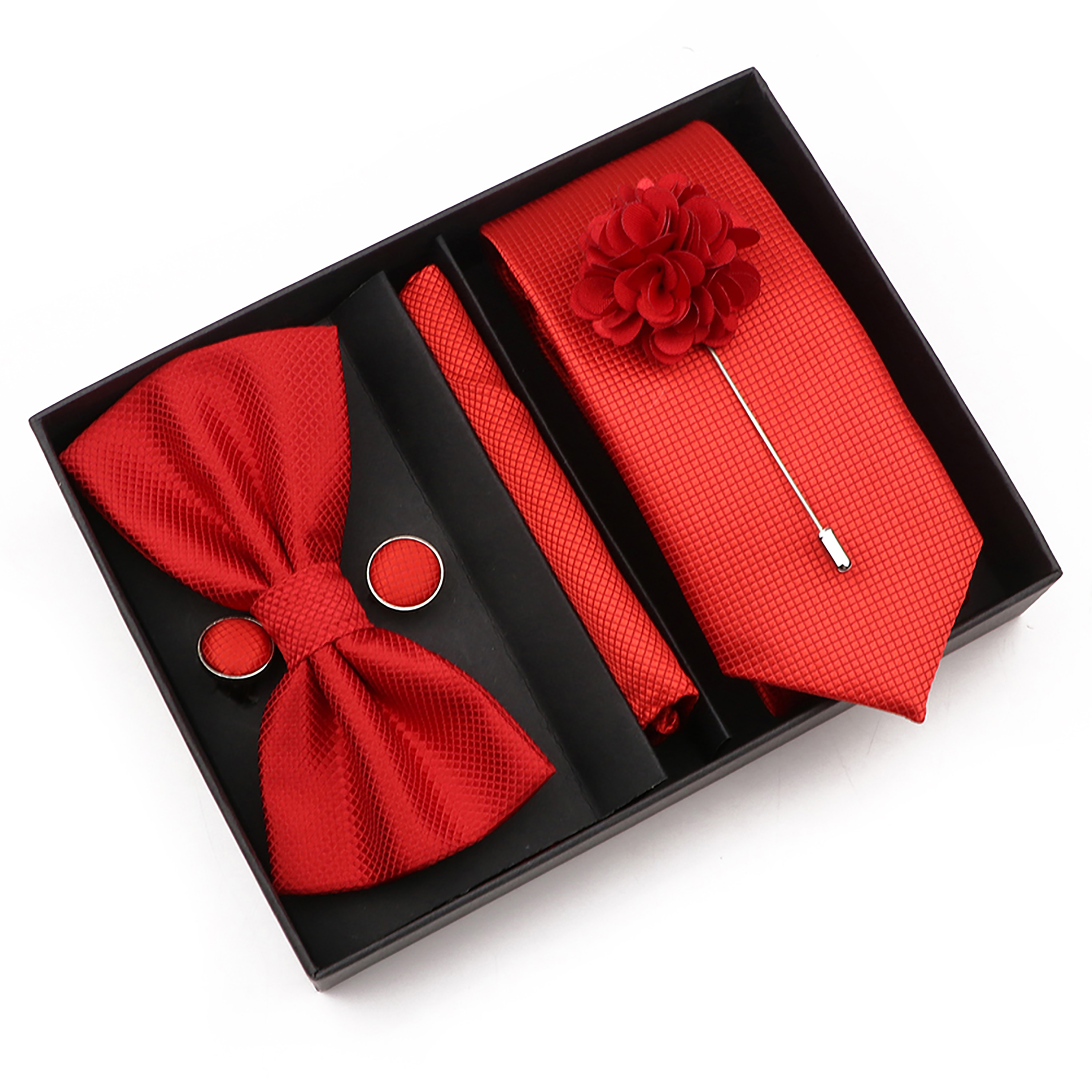 طقم ربطة عنق منقوشة أحادي اللو - مراجعة Mens Grooming Box وسعره