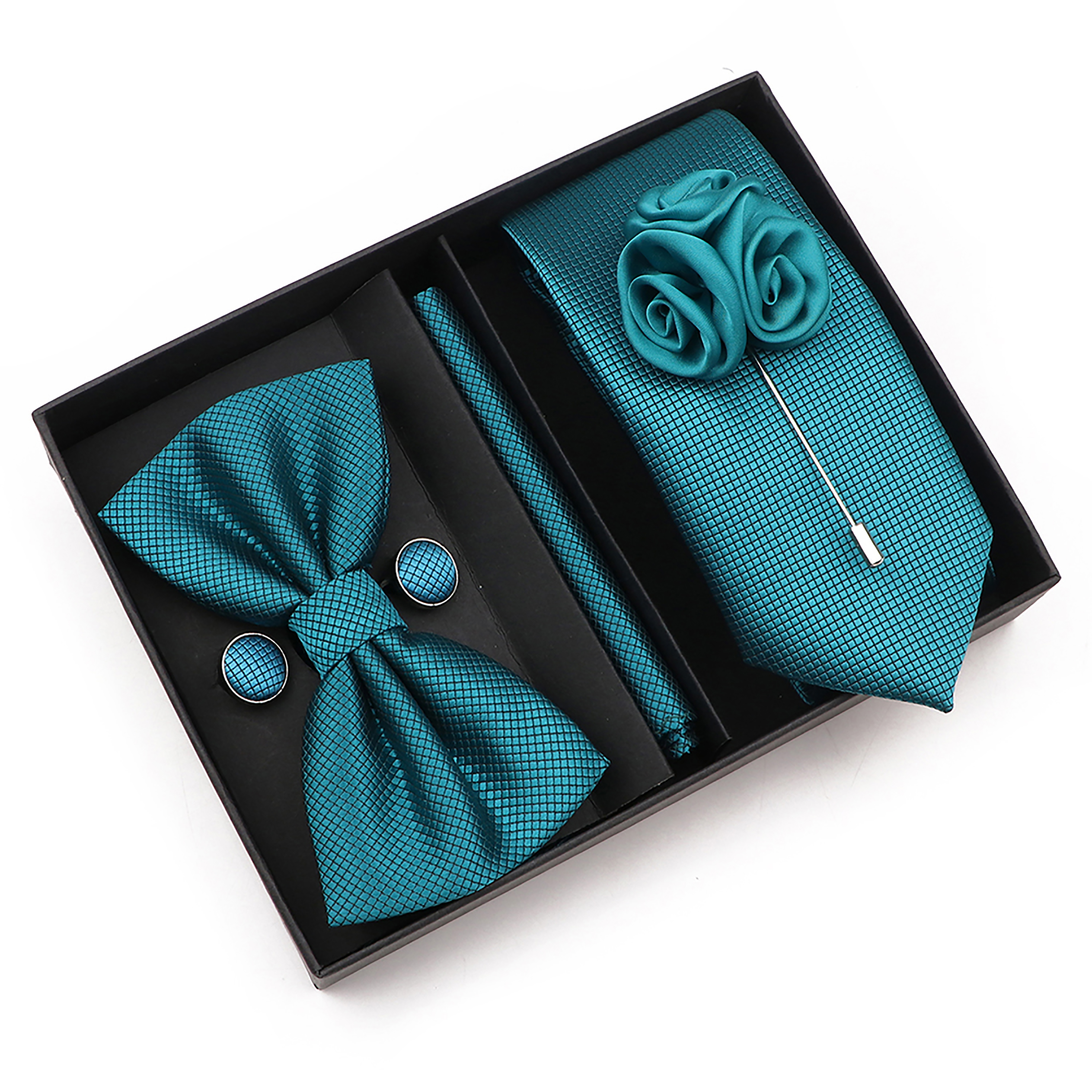 طقم ربطة عنق منقوشة أحادي اللو - مراجعة Mens Grooming Box وسعره