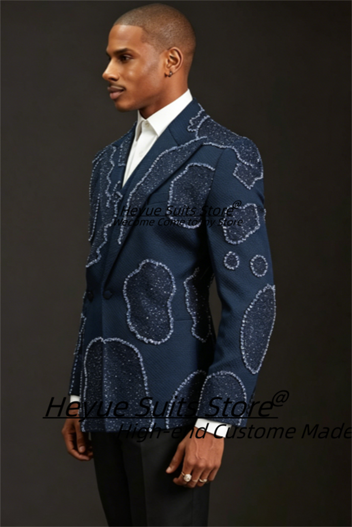 بدلات رجالية أنيقة مطرزة بالكر - مراجعة Men'S Grooming Jacket وسعره