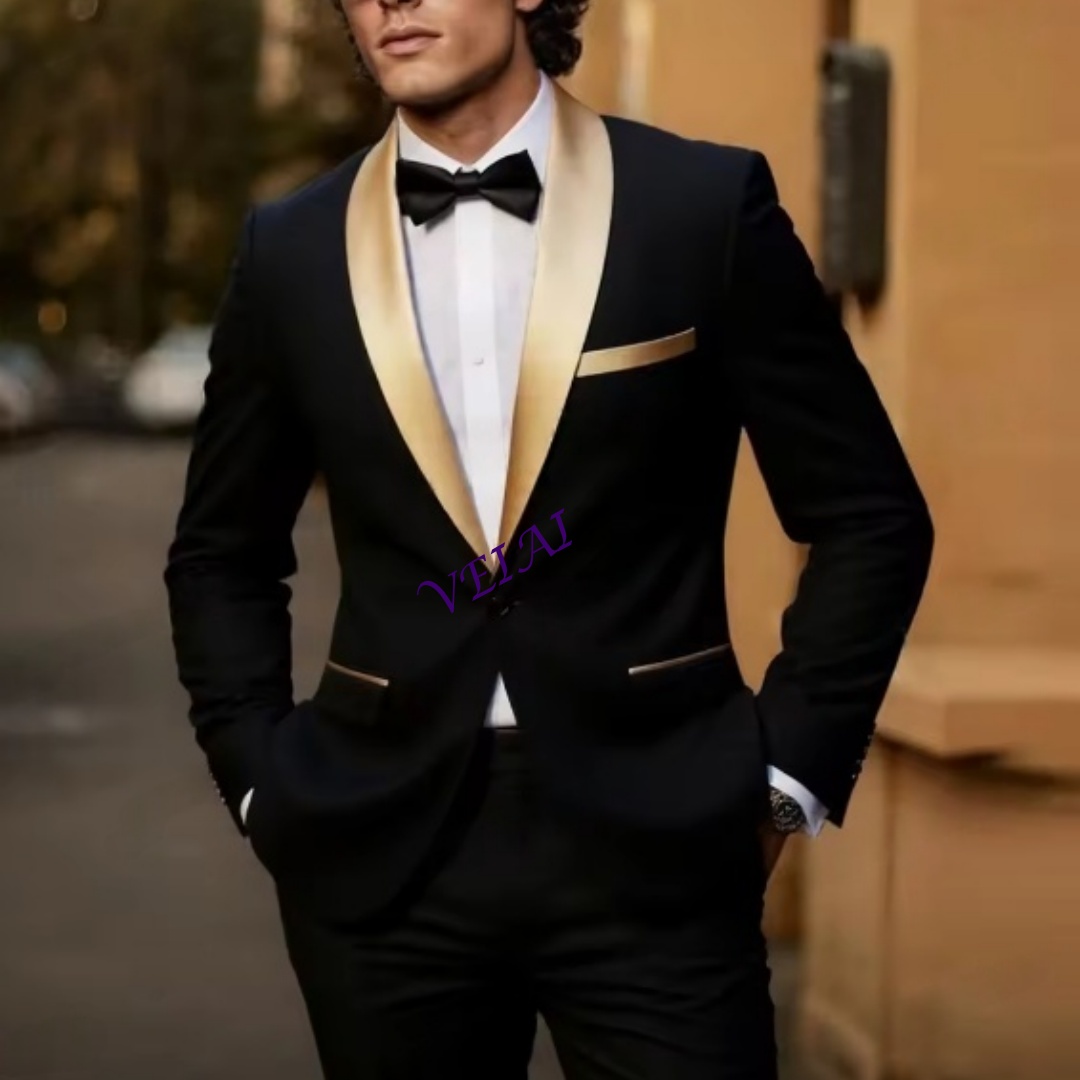 بدلة رجالية سوداء مخصصة مع ياق - مراجعة Men'S Grooming Jacket وسعره