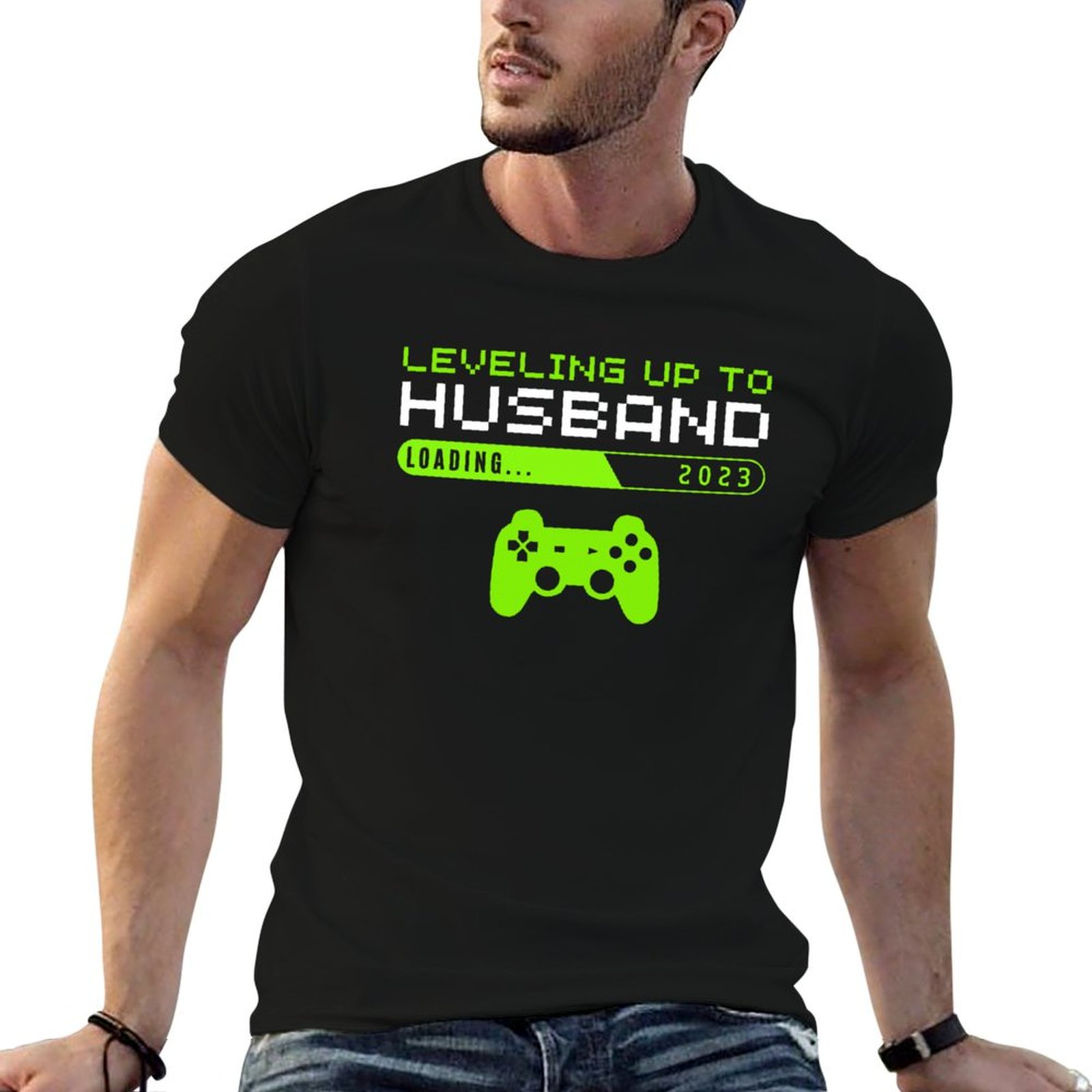 تي شيرت Leveling Up to Husband - مراجعة Men'S Grooming Videos وسعره