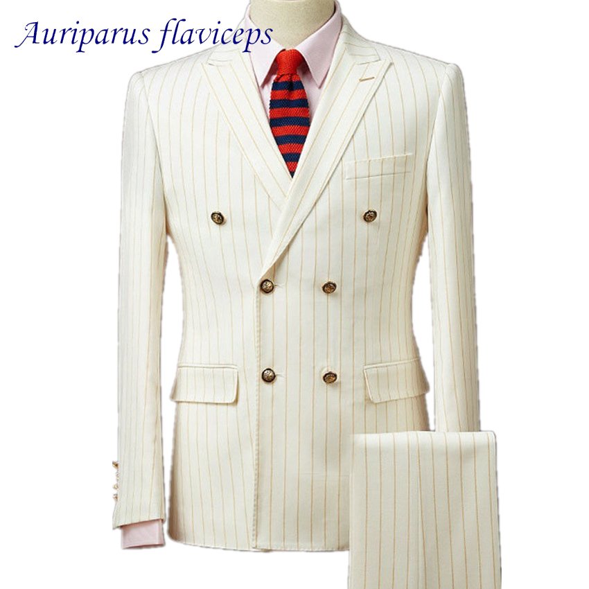 بدلة رجالية مخططة باللون الذهب - مراجعة Men'S Grooming Jacket وسعره