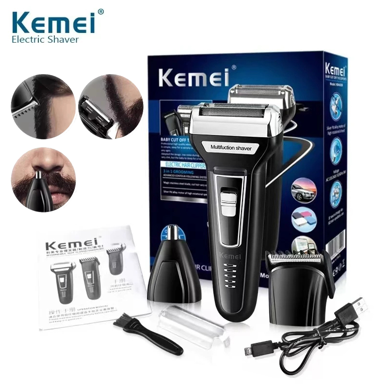 Kemei متعددة الوظائف مقاوم للم - مراجعة Mens Grooming Box وسعره
