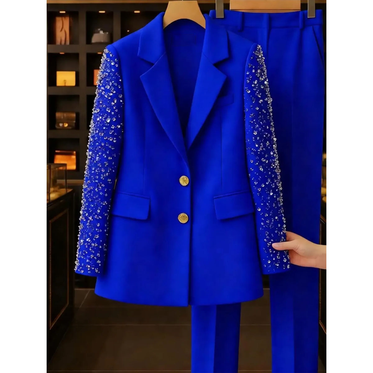 بدلات رجالية بتصميم ضيق مرصعة  - مراجعة Men'S Grooming Jacket وسعره