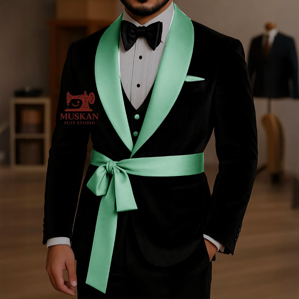 أسود المخملية 3 قطعة دعوى للرج - مراجعة Men'S Grooming Studio وسعره