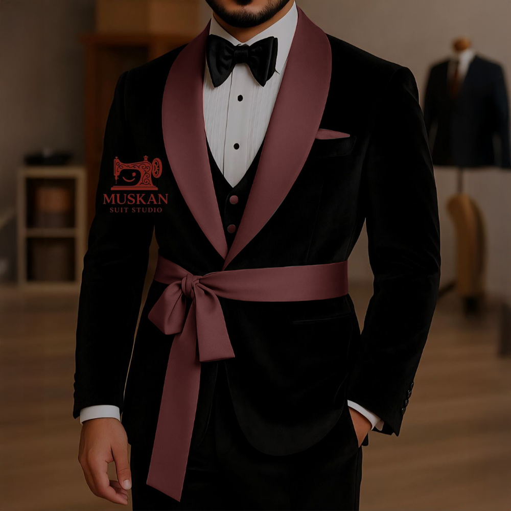 أسود المخملية 3 قطعة دعوى للرج - مراجعة Men'S Grooming Studio وسعره