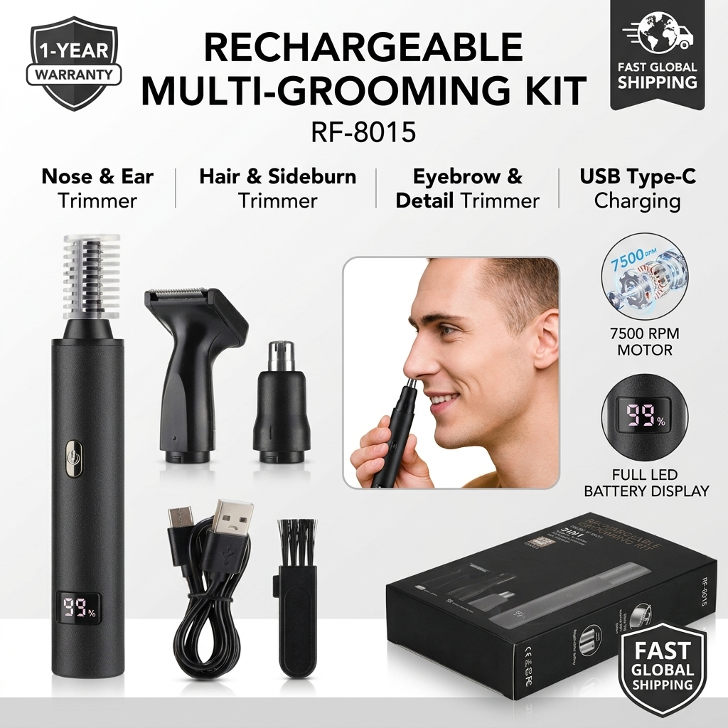ماكينة تشذيب شعر الأنف للرجال  - مراجعة Mens Grooming Box وسعره
