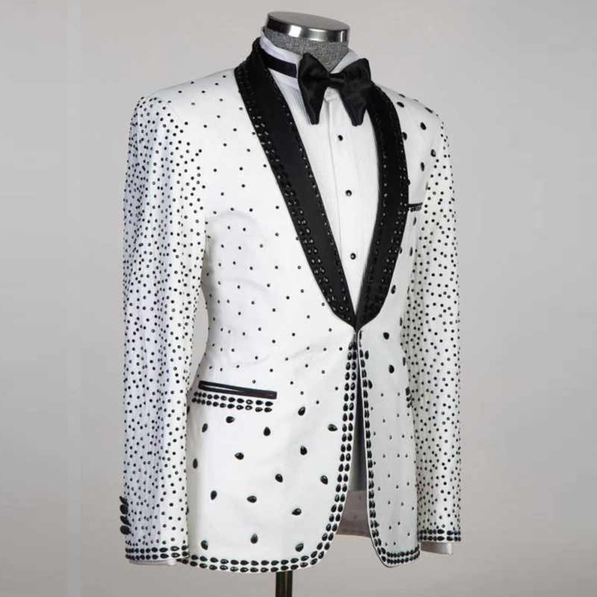 بدلات رجالية مخصصة مزينة بالخر - مراجعة Men'S Grooming Jacket وسعره