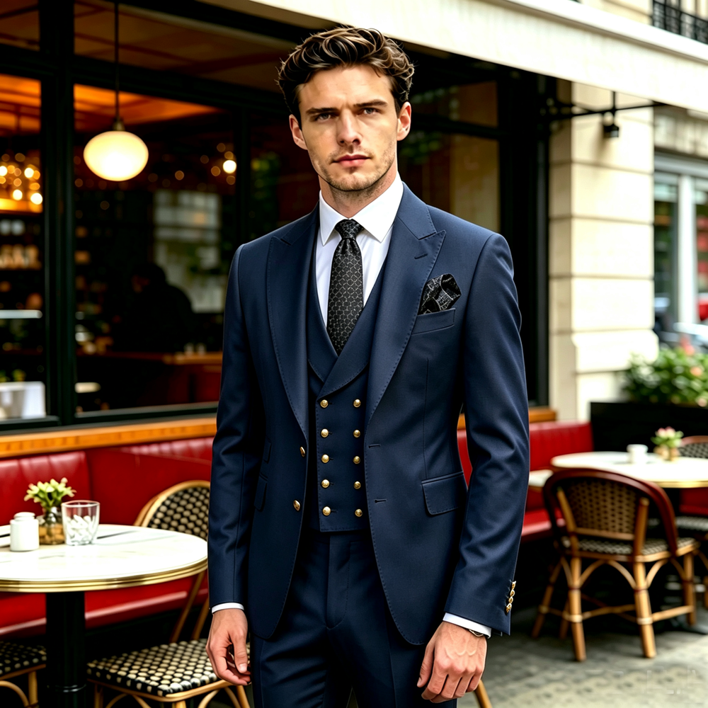 بدلة رجالية سليم فيت بياقة مدب - مراجعة Men'S Grooming Jacket وسعره