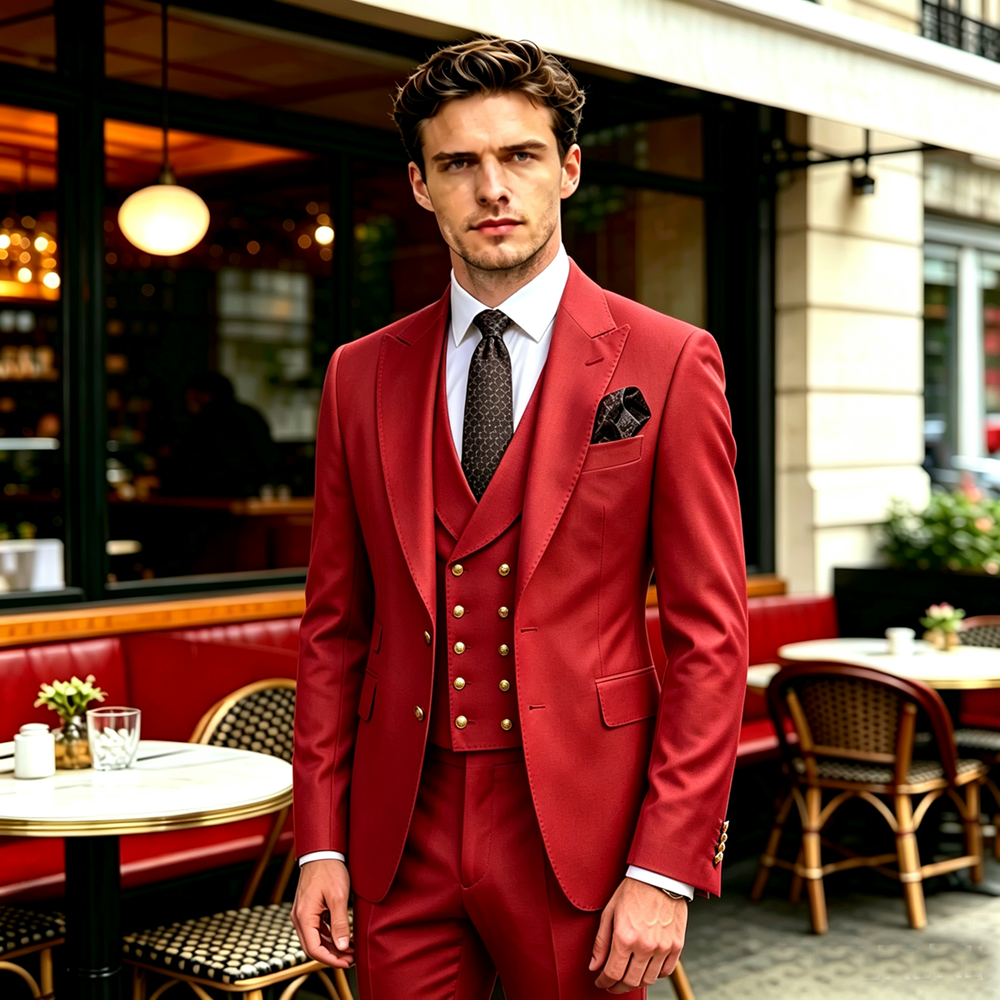 بدلة رجالية سليم فيت بياقة مدب - مراجعة Men'S Grooming Jacket وسعره