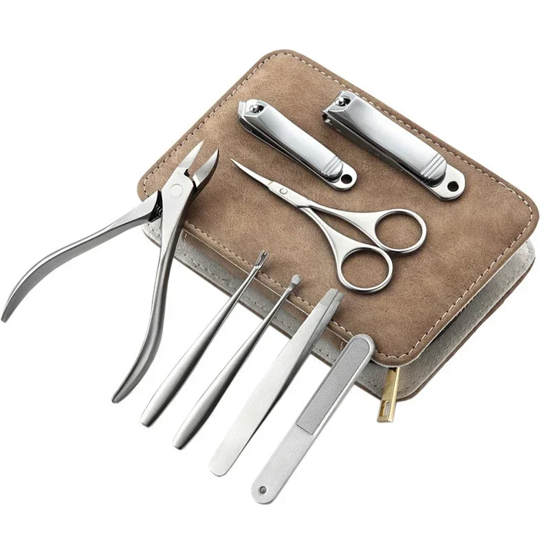 8/12 قطعة مجموعة مانيكير المهن - مراجعة Mens Grooming Box وسعره