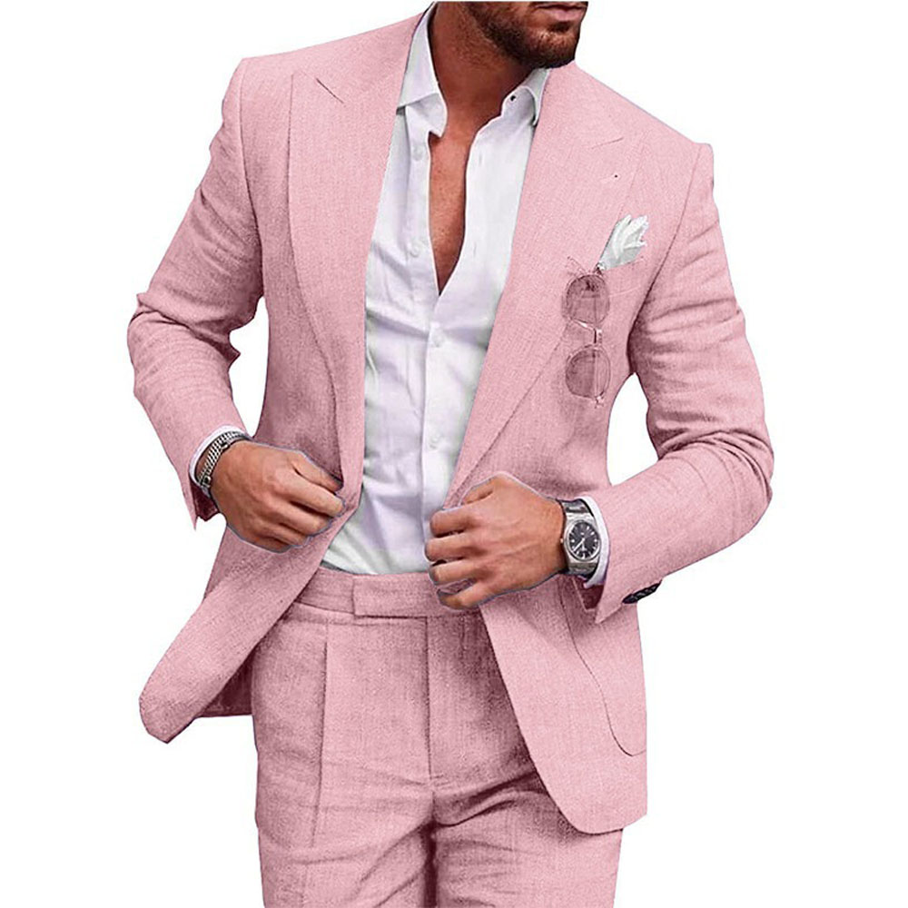 بدلة رجالية من الكتان مكونة من - مراجعة Men'S Grooming Jacket وسعره