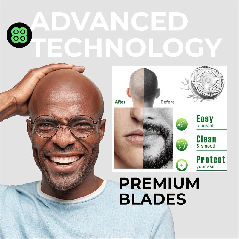 رؤوس بديلة لماكينة حلاقة سكول  - مراجعة Men'S Grooming Blade وسعره