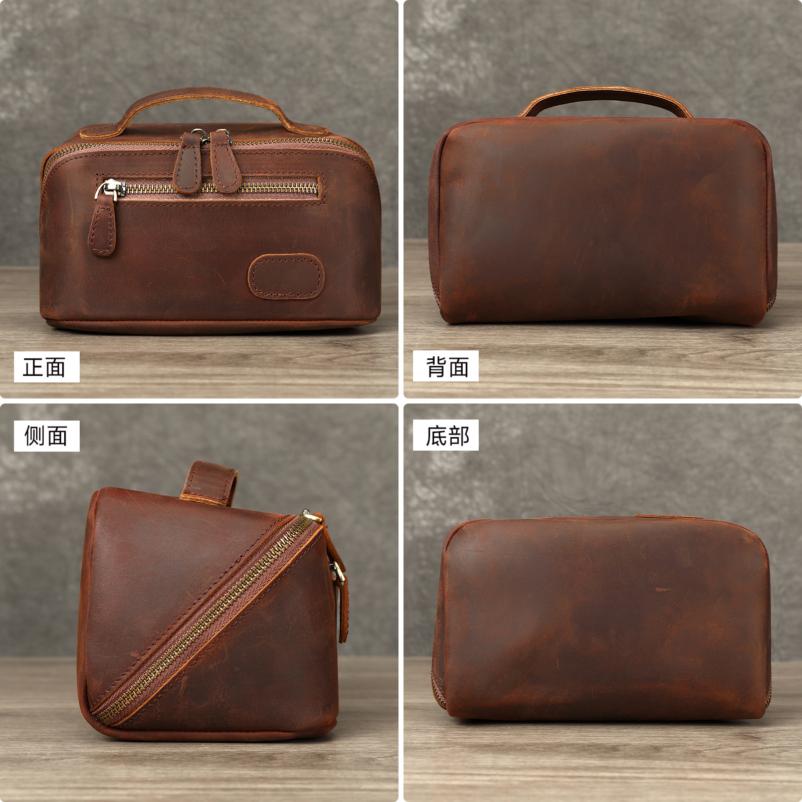 حقيبة أدوات تجميل من جلد كريزي - مراجعة Mens Vintage Grooming Kit وسعره