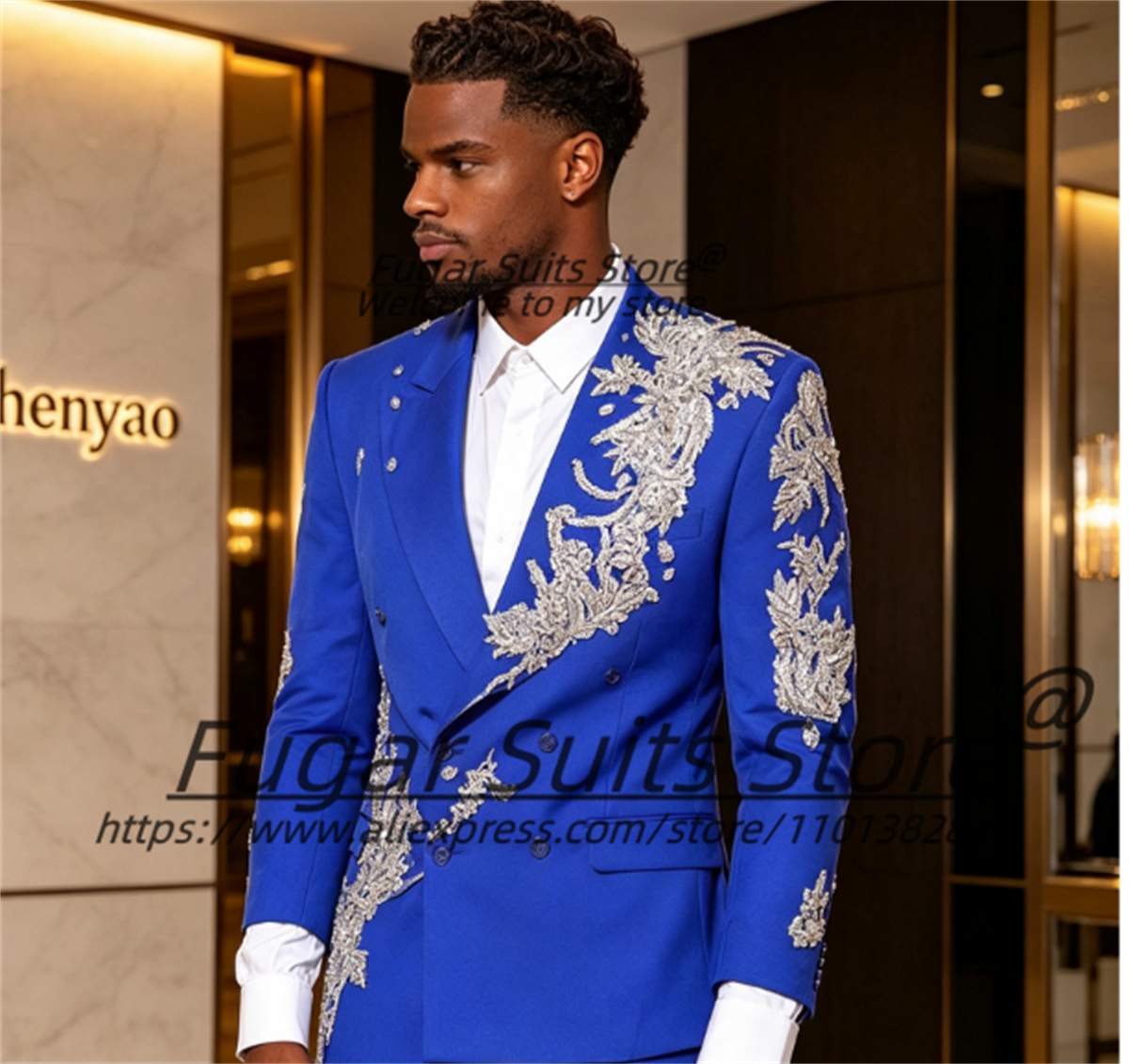 بدلات رجالية مخصصة باللون الأز - مراجعة Men'S Grooming Jacket وسعره