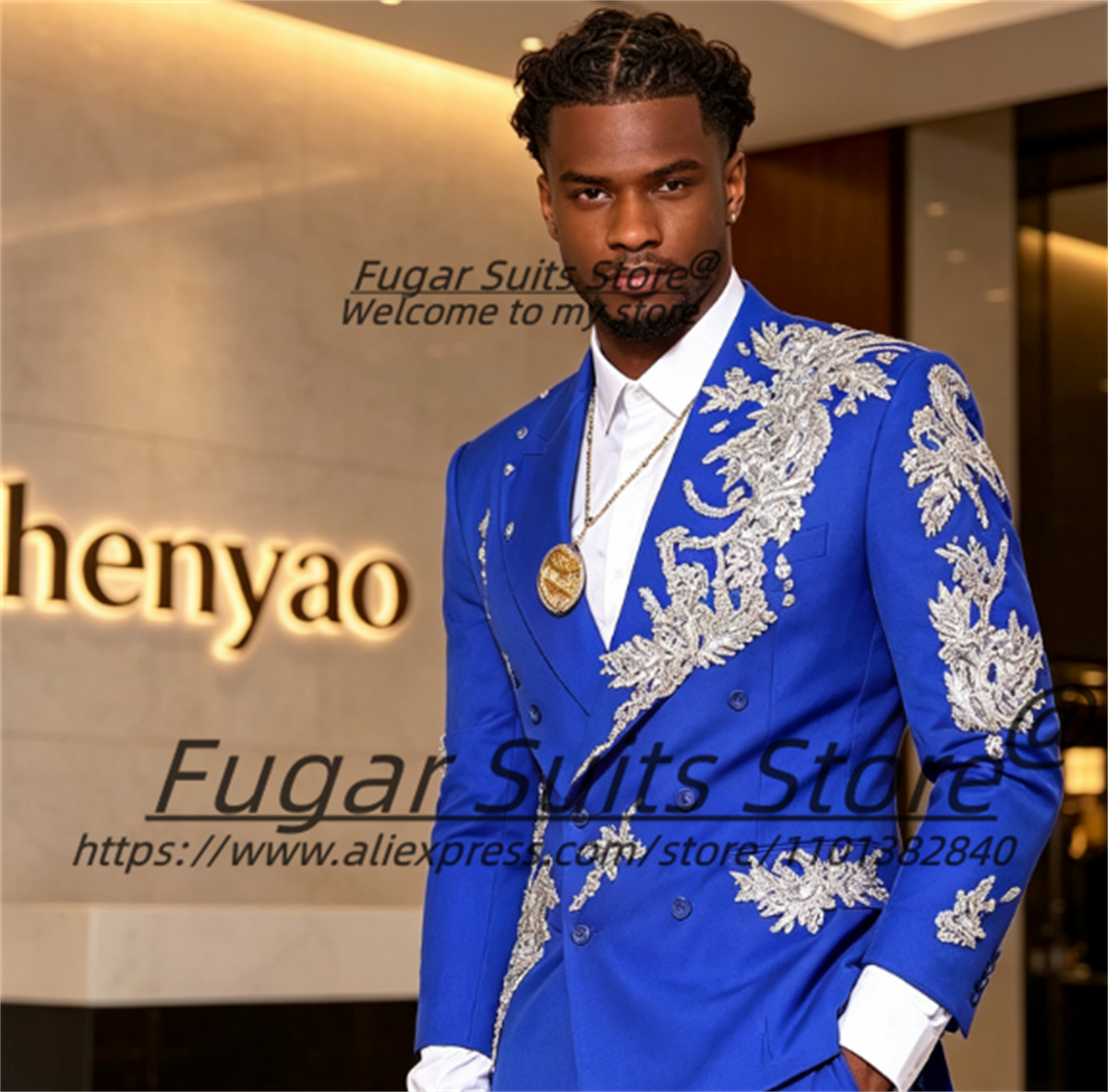 بدلات رجالية مخصصة باللون الأز - مراجعة Men'S Grooming Jacket وسعره