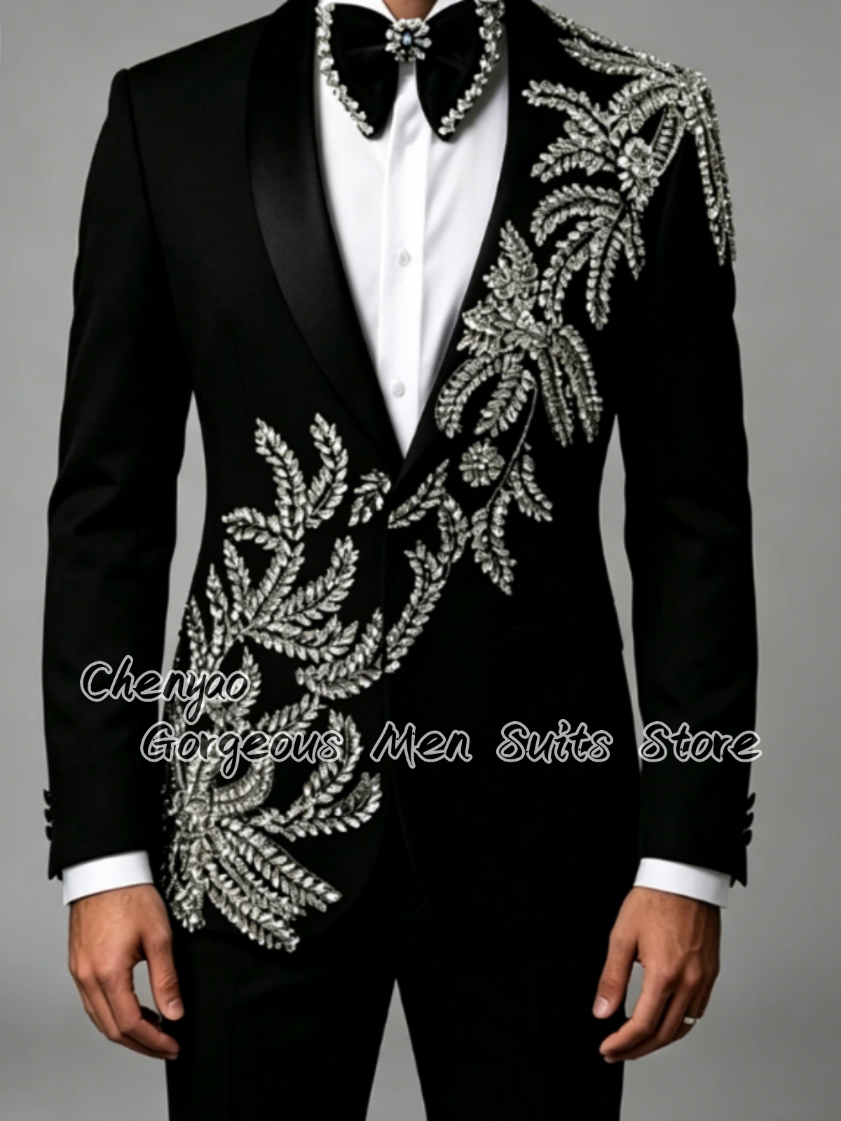 بدلات رجالية فاخرة مطرزة بأورا - مراجعة Men'S Grooming Jacket وسعره