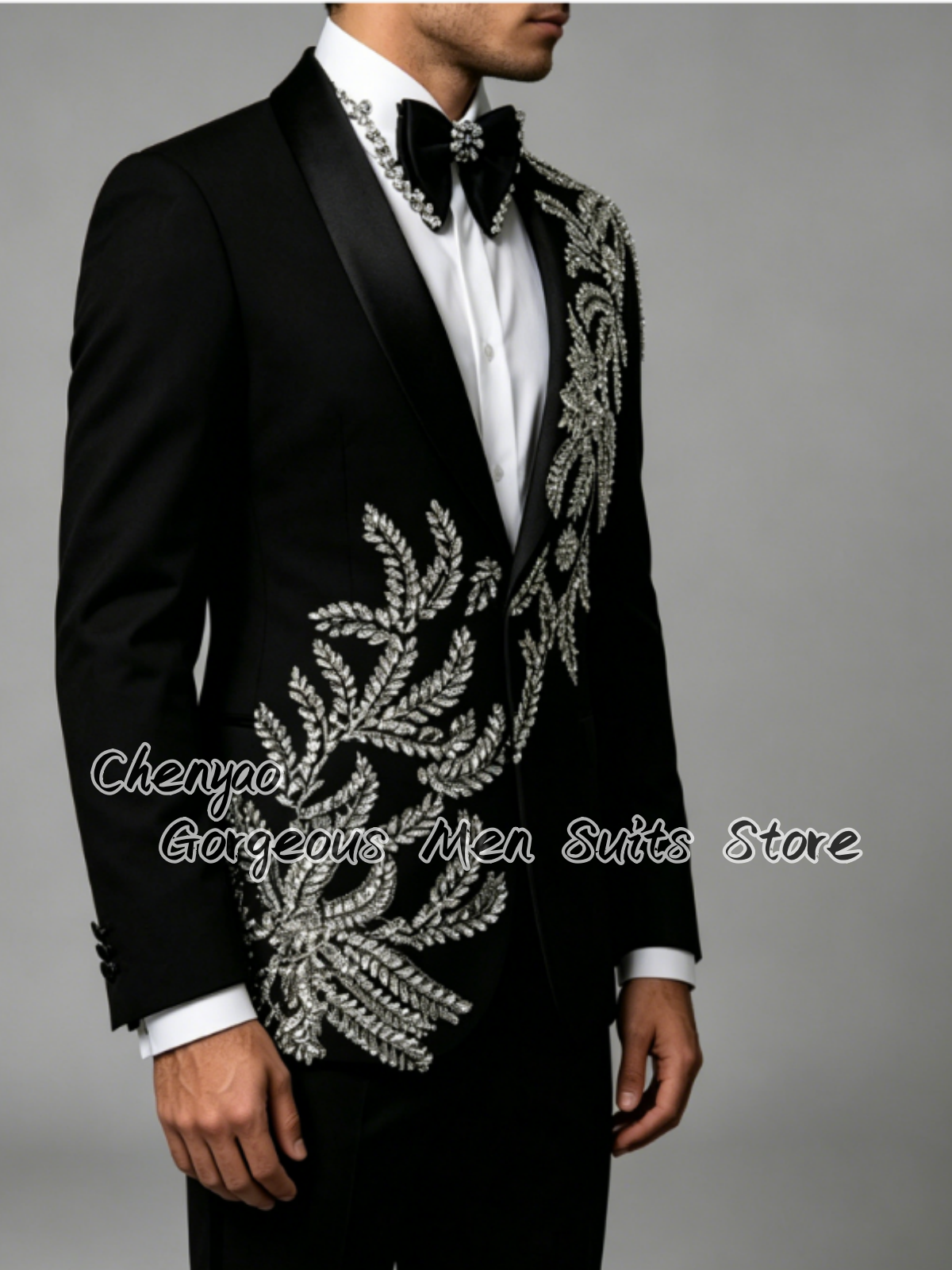 بدلات رجالية فاخرة مطرزة بأورا - مراجعة Men'S Grooming Jacket وسعره